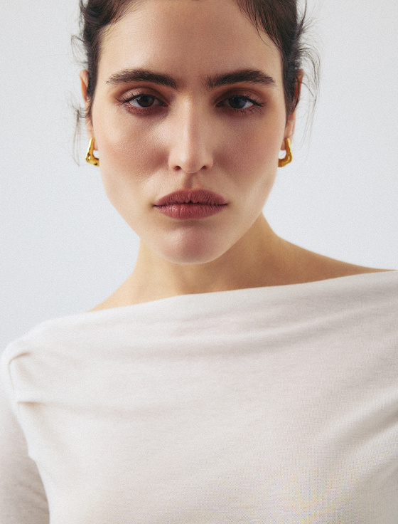 лонгслив из тенселя и шерсти с защипами - цена, описание и отзывы - фото №5