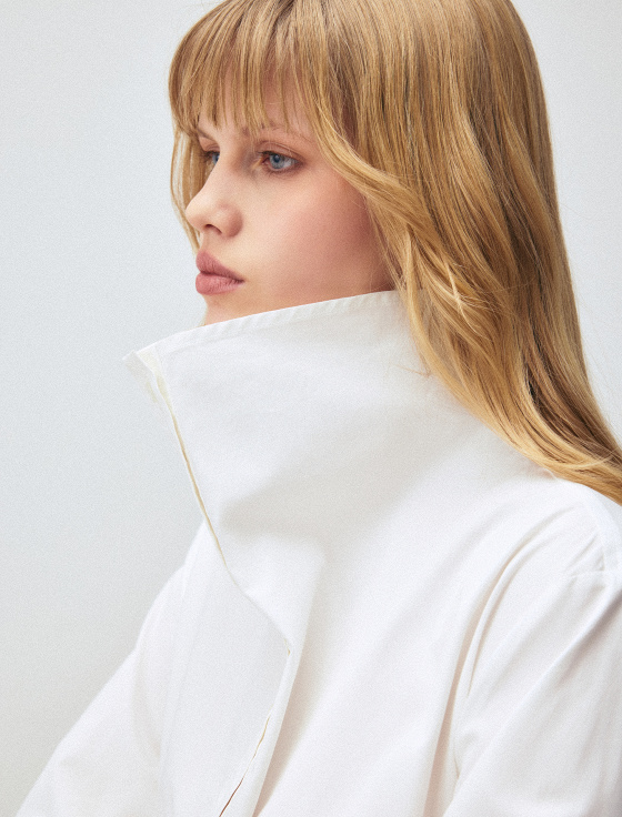 блуза с воротником-стойкой - цена, описание и отзывы - фото №5