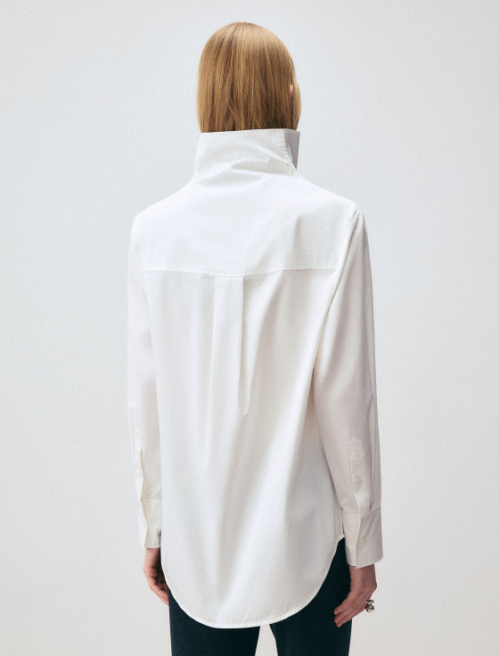 блуза с воротником-стойкой - цена, описание и отзывы - фото №6