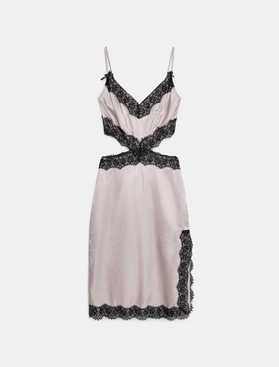 платье-миди из ацетата с кружевом - цена, описание и отзывы - фото №1