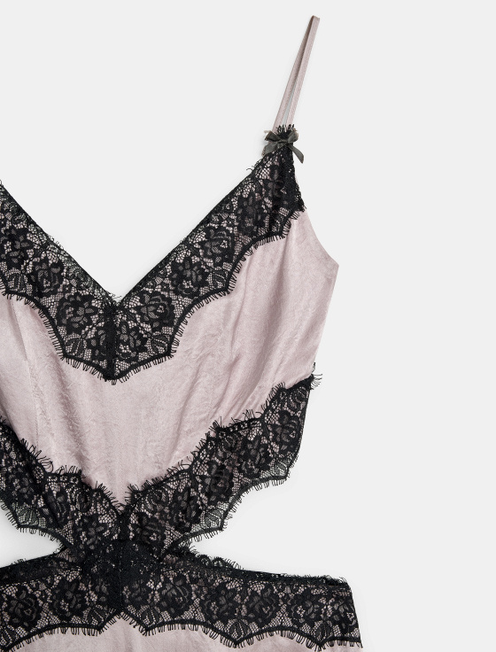 платье-миди из ацетата с кружевом - цена, описание и отзывы - фото №3