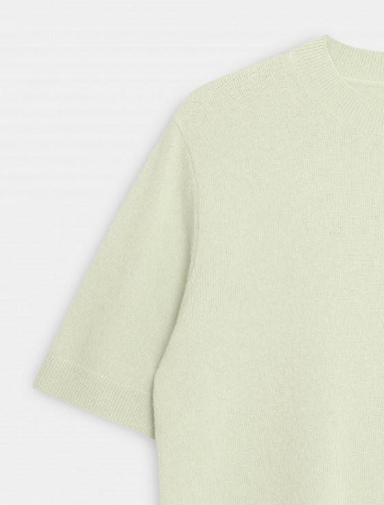 джемпер из шерсти и кашемира с коротким рукавом - цена, описание и отзывы - фото №3