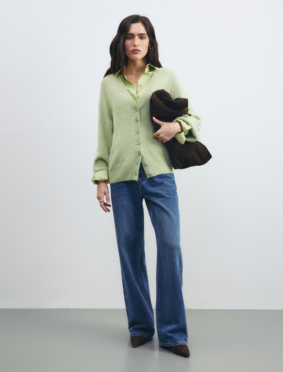 кардиган из хлопка и шерсти - цена, описание и отзывы - фото №5