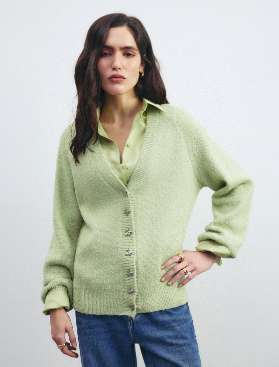 кардиган из хлопка и шерсти - цена, описание и отзывы - фото №3