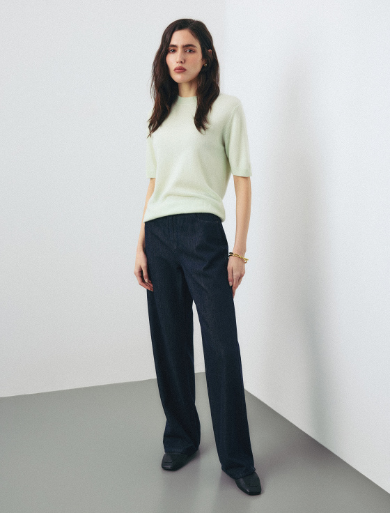 джемпер из шерсти и кашемира с коротким рукавом - цена, описание и отзывы - фото №5