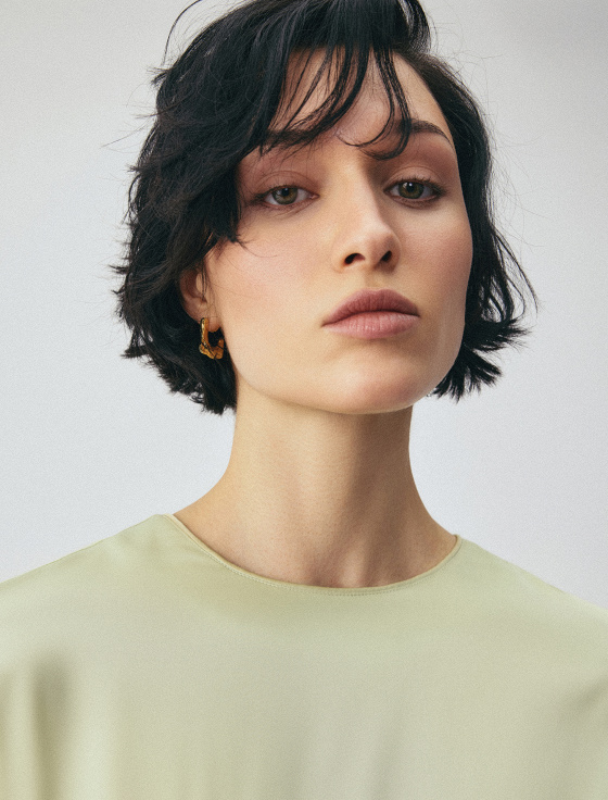 блуза из вискозы с коротким рукавом - цена, описание и отзывы - фото №5