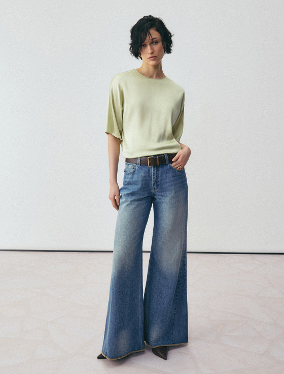 блуза из вискозы с коротким рукавом - цена, описание и отзывы - фото №3