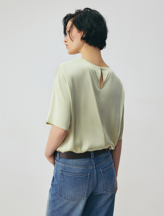 блуза из вискозы с коротким рукавом - цена, описание и отзывы - фото №4