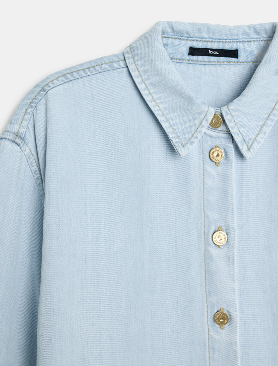 рубашка из денима - цена, описание и отзывы - фото №3