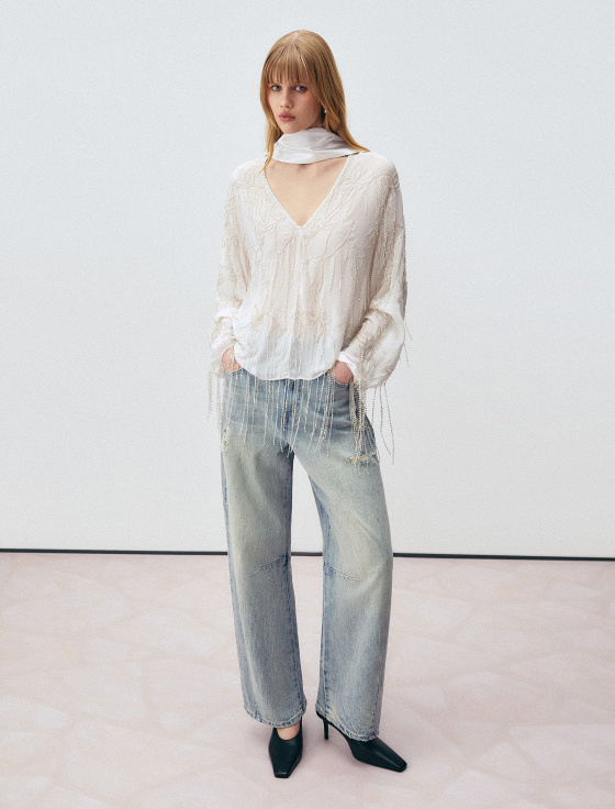 джинсы свободного прямого кроя - цена, описание и отзывы - фото №1