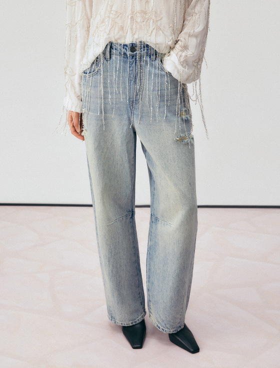 джинсы свободного прямого кроя - цена, описание и отзывы - фото №2