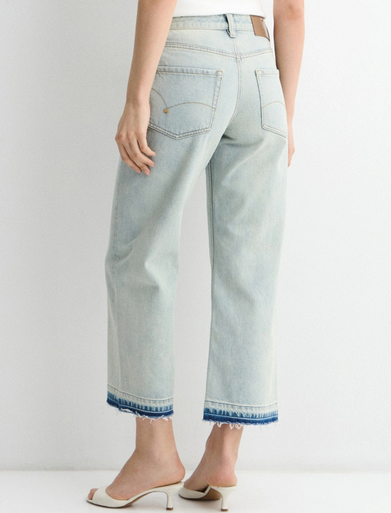 джинсы укороченные прямого кроя - цена, описание и отзывы - фото №3