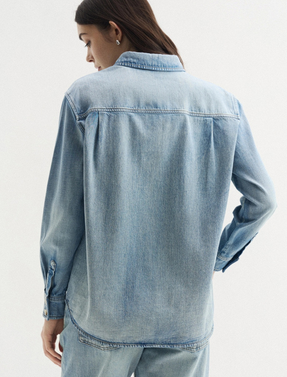 рубашка из денима - цена, описание и отзывы - фото №3