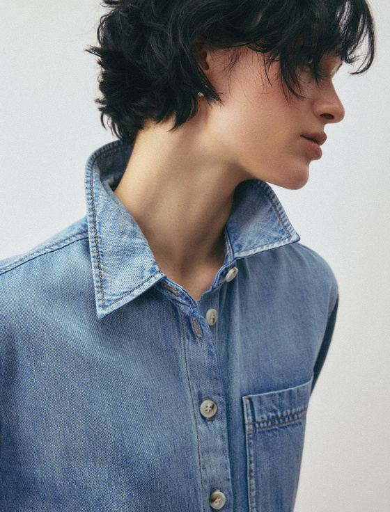 рубашка из денима - цена, описание и отзывы - фото №6