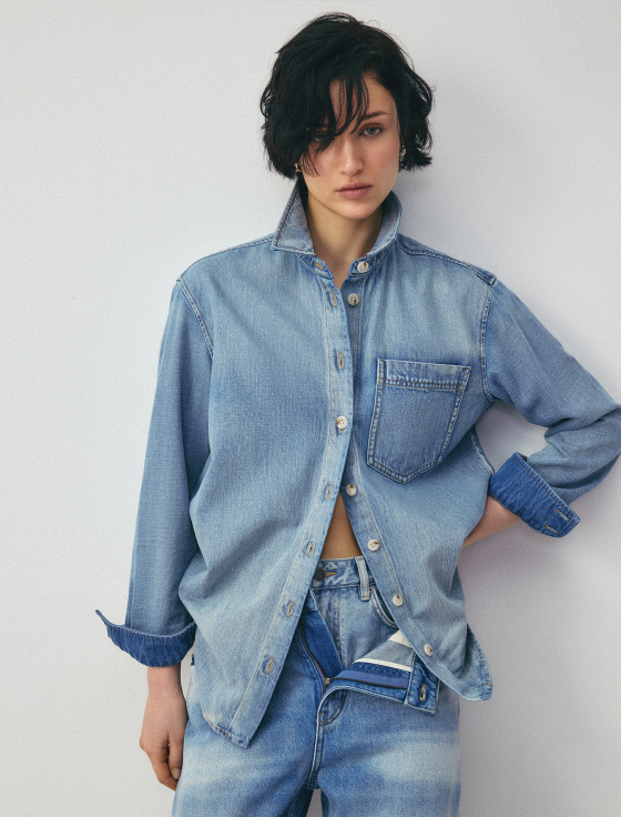 рубашка из денима - цена, описание и отзывы - фото №2