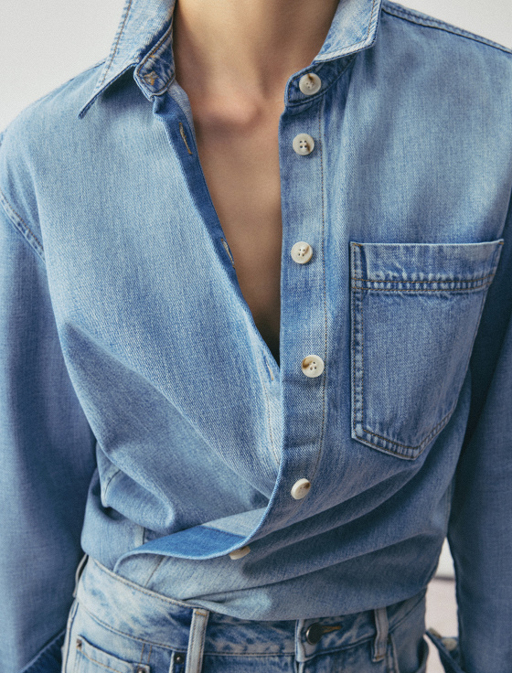рубашка из денима - цена, описание и отзывы - фото №3