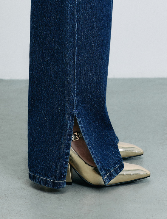 джинсы regular straight с разрезами - цена, описание и отзывы - фото №2