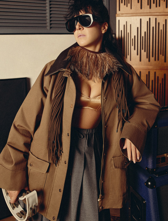 куртка из хлопка с кожаным воротником - цена, описание и отзывы - фото №2