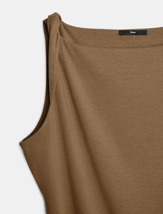 топ из лиоцелла с перекрученными бретелями - цена, описание и отзывы - фото №3