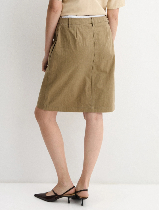 юбка миди с имитацией второго слоя - цена, описание и отзывы - фото №3