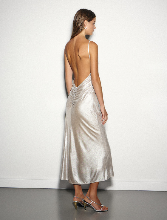 платье макси с блестящим напылением - цена, описание и отзывы - фото №3