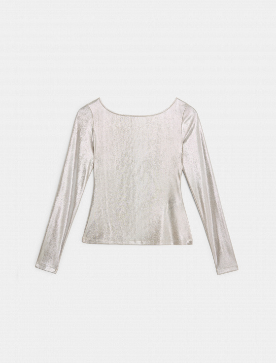 лонгслив с блестящим напылением - цена, описание и отзывы - фото №1