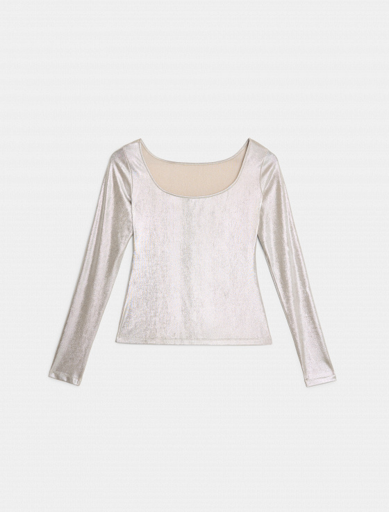 лонгслив с блестящим напылением - цена, описание и отзывы - фото №6