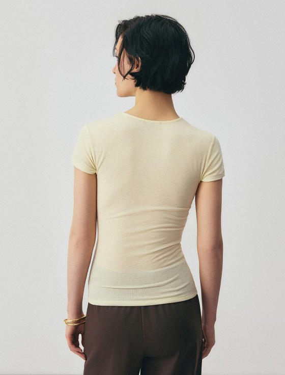 футболка из тенсела и шерсти - цена, описание и отзывы - фото №4