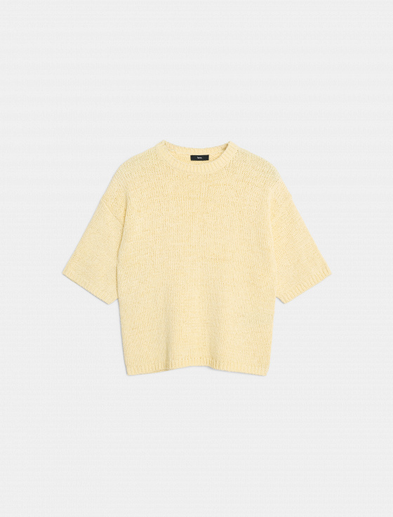 джемпер из хлопка с коротким рукавом - цена, описание и отзывы - фото №1