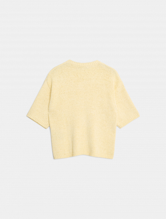 джемпер из хлопка с коротким рукавом - цена, описание и отзывы - фото №4