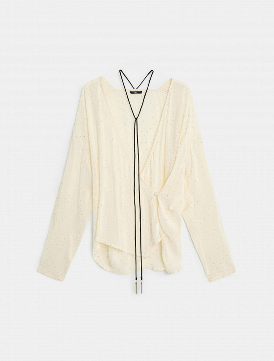 блуза на запах из 100% вискозы - цена, описание и отзывы - фото №1