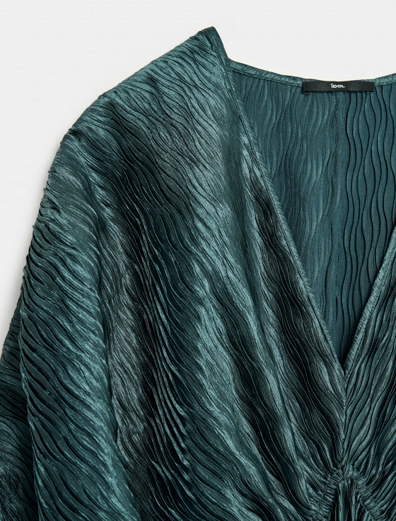 платье миди с сатиновым блеском - цена, описание и отзывы - фото №6