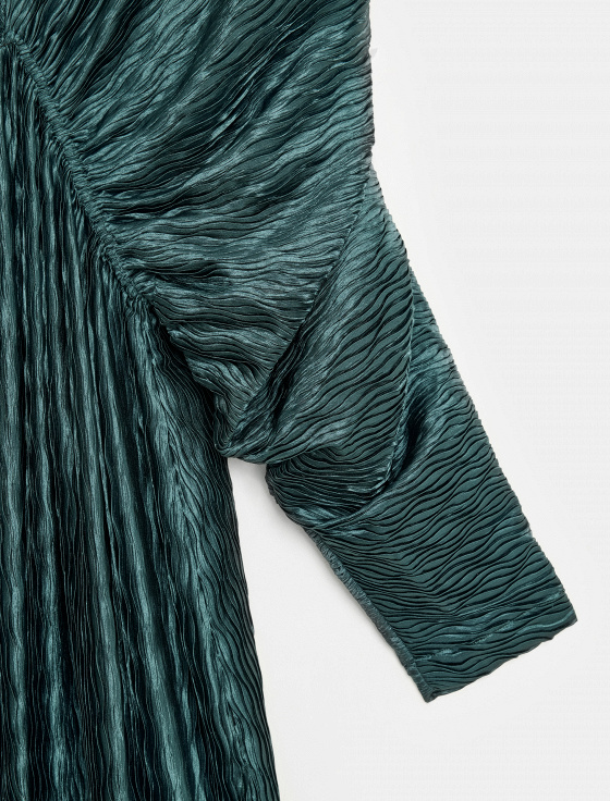 платье миди с сатиновым блеском - цена, описание и отзывы - фото №7