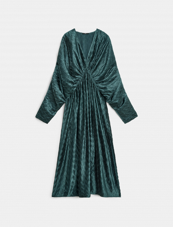 платье миди с сатиновым блеском - цена, описание и отзывы - фото №1