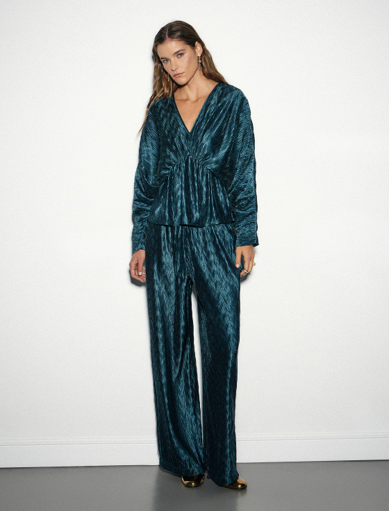 блуза из жатого сатина - цена, описание и отзывы - фото №6