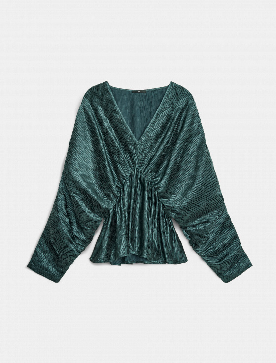 блуза из жатого сатина - цена, описание и отзывы - фото №1