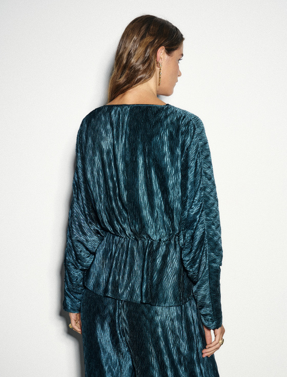 блуза из жатого сатина - цена, описание и отзывы - фото №4