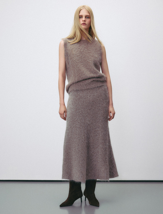 юбка миди из шерсти альпака - цена, описание и отзывы - фото №2