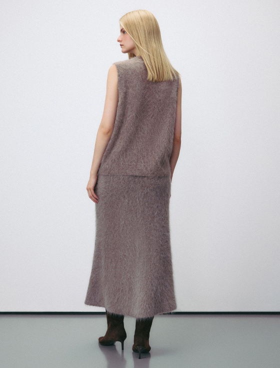 юбка миди из шерсти альпака - цена, описание и отзывы - фото №4