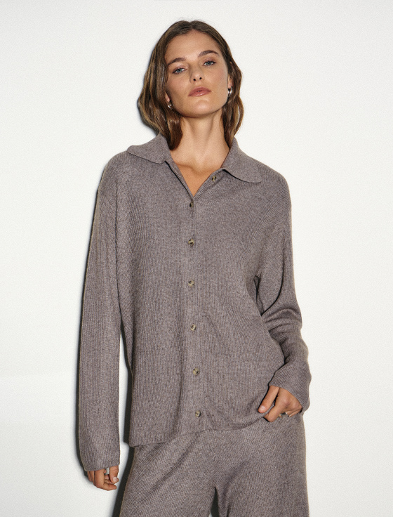 кардиган из шерсти с отложным воротом - цена, описание и отзывы - фото №1