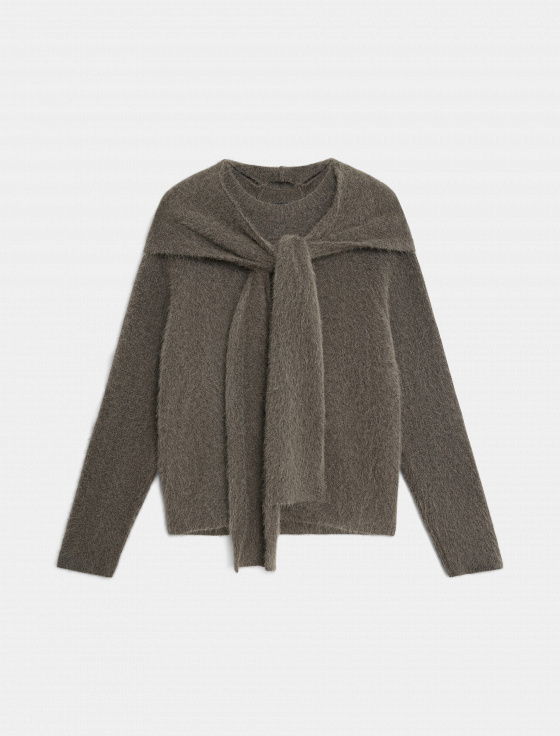 джемпер с капюшоном из шерсти - цена, описание и отзывы - фото №1