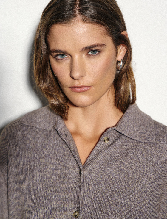 кардиган из шерсти с отложным воротом - цена, описание и отзывы - фото №3