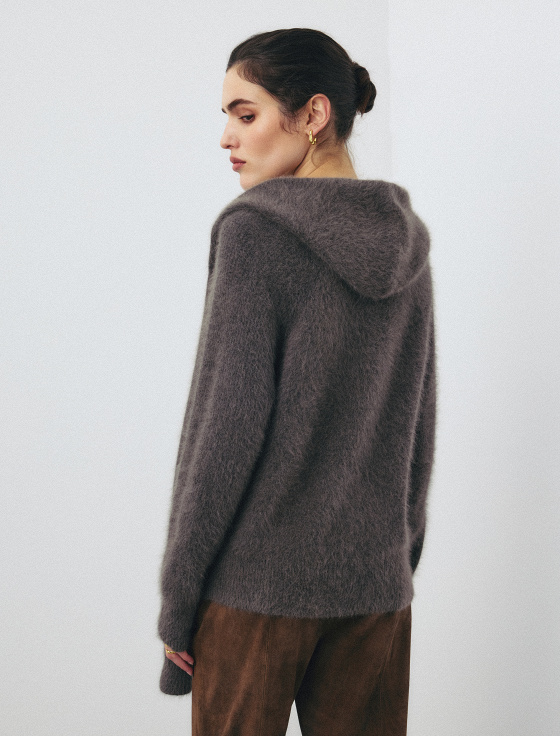 джемпер с капюшоном из шерсти - цена, описание и отзывы - фото №5