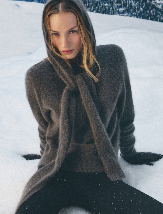 джемпер с капюшоном из шерсти - цена, описание и отзывы - фото №2