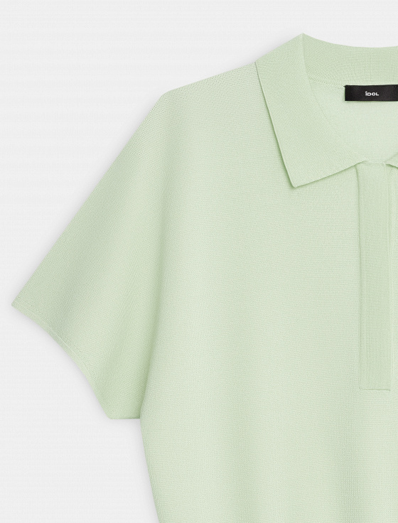 джемпер-поло из лиоцелла - цена, описание и отзывы - фото №3