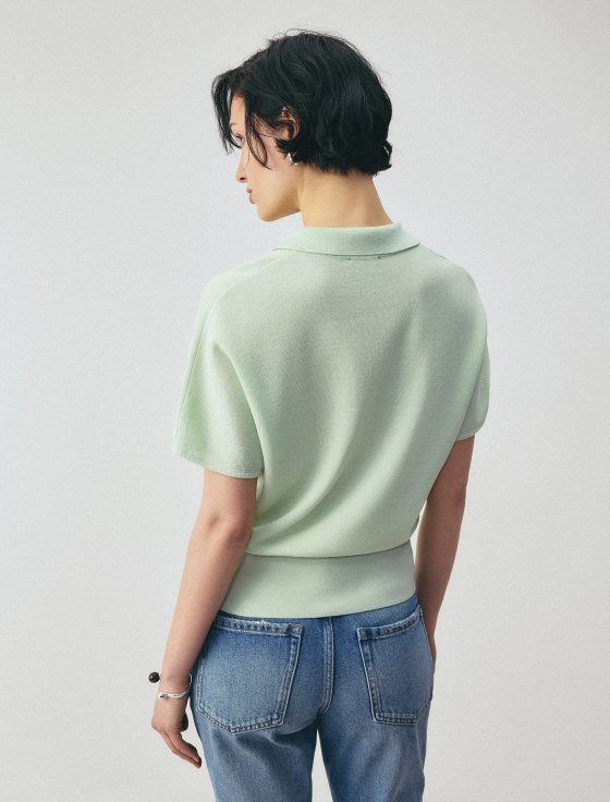 джемпер-поло из лиоцелла - цена, описание и отзывы - фото №3