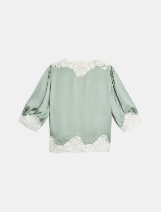 блуза из вискозы с кружевной отделкой - цена, описание и отзывы - фото №4
