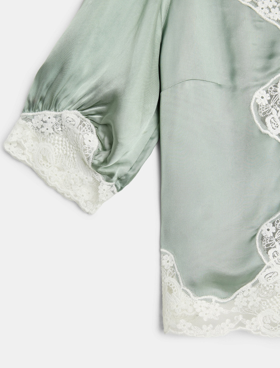 блуза из вискозы с кружевной отделкой - цена, описание и отзывы - фото №6