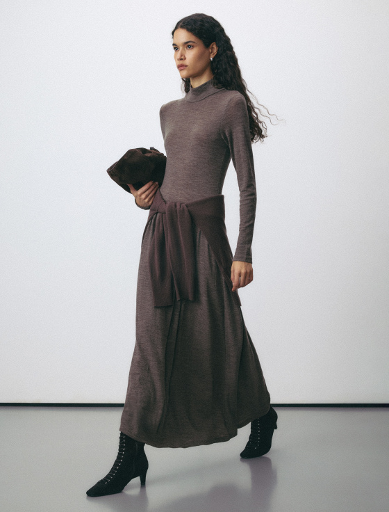 платье макси из 100% шерсти - цена, описание и отзывы - фото №5