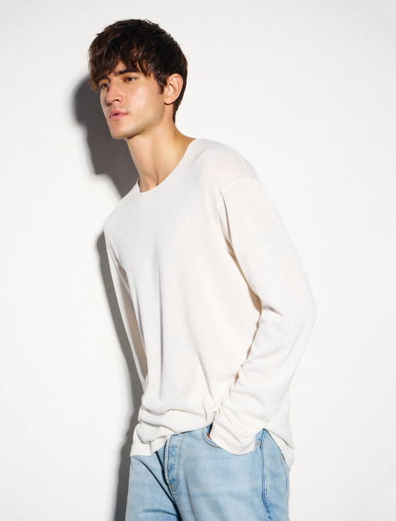 джемпер из хлопка, шёлка и льна - цена, описание и отзывы - фото №2